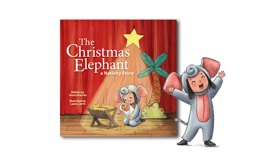 The Christmas Elephant, a picture book by children's author, Maria Antonia